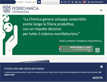 Tablet Screenshot of federchimica.it